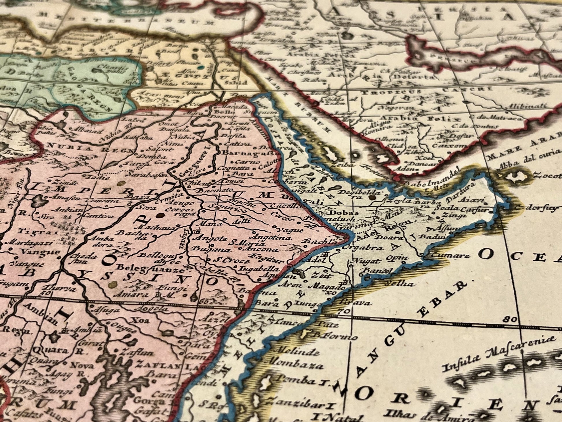 Antique map of Africa