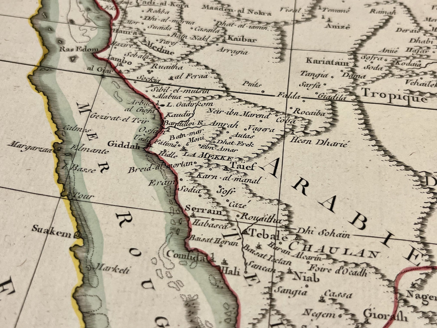 Antique map of Arabia