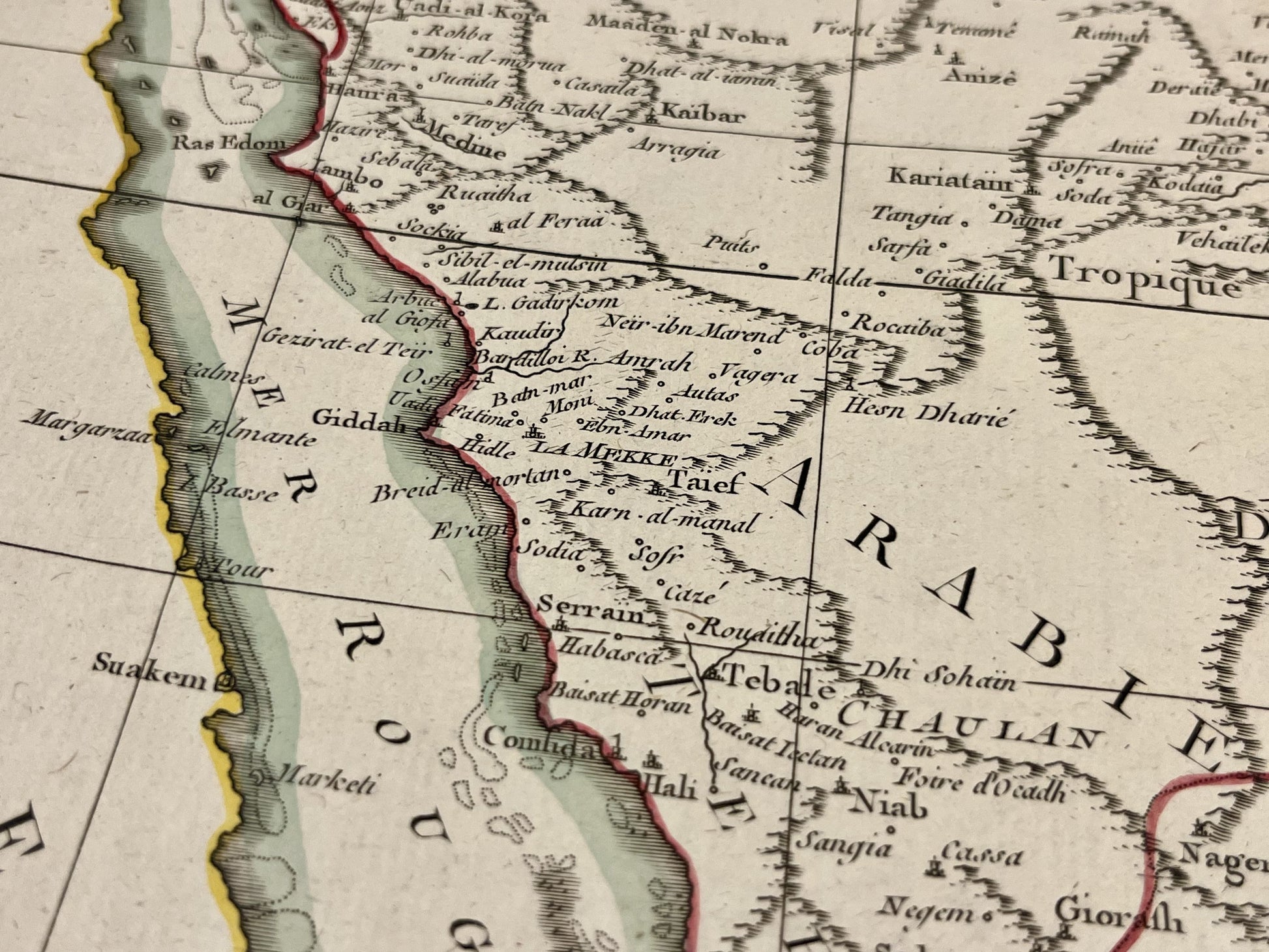 Antique map of Arabia