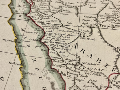Antique map of Arabia