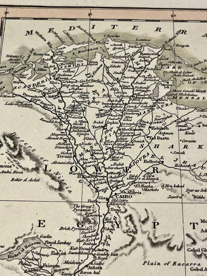 Antique map of Egypt