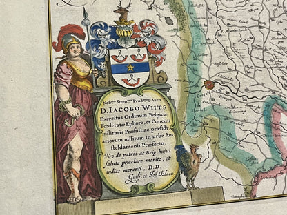 Antique map of Flanders by Blaeu