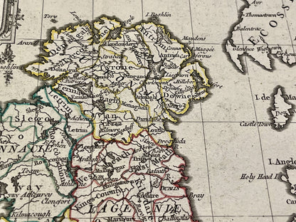 Antique map of Ireland