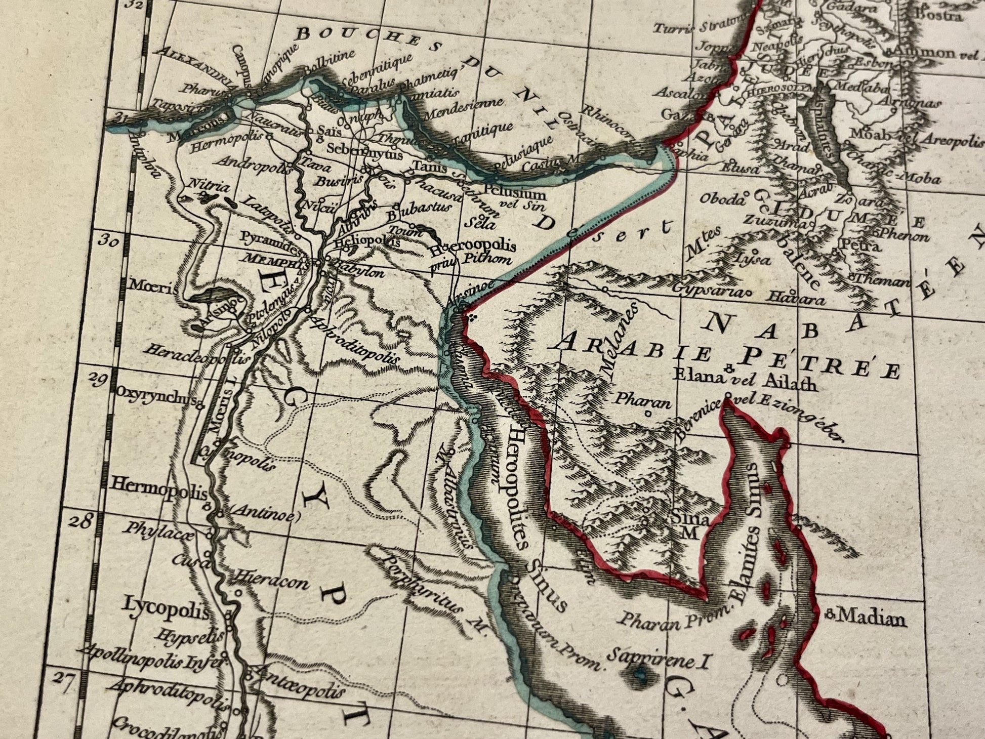 Antique map of Middle-East