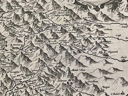 Antique map of Savoy