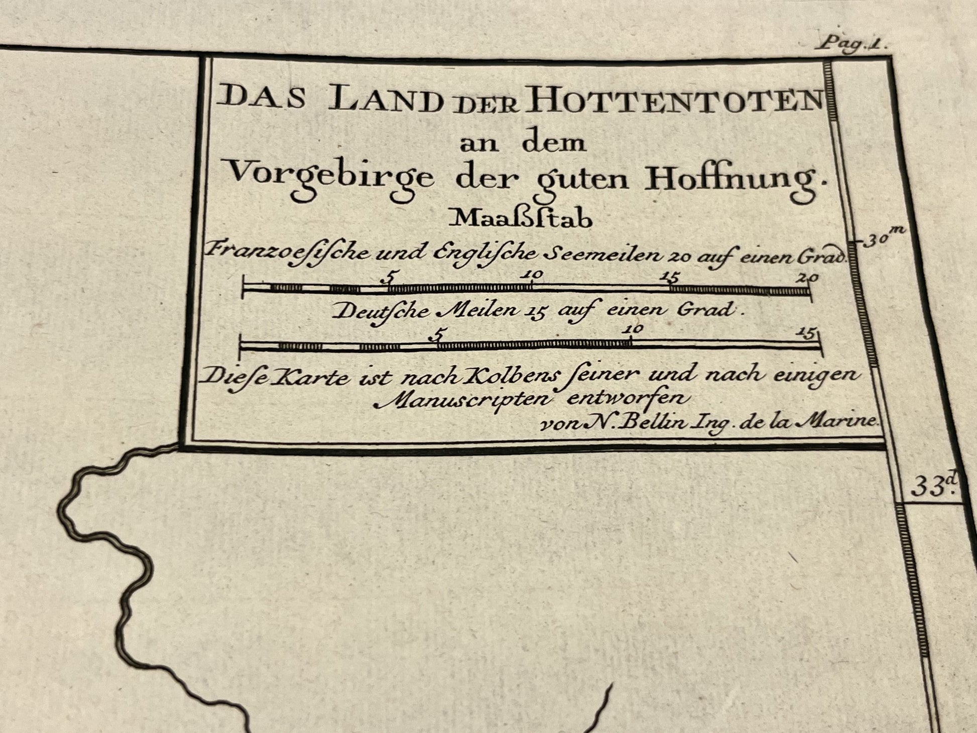 Antique map of South Africa