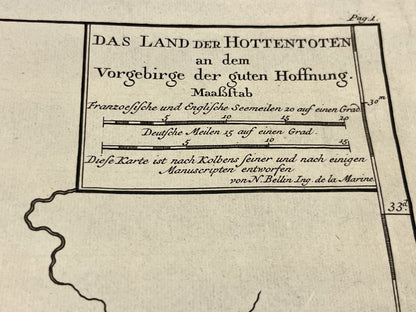 Antique map of South Africa