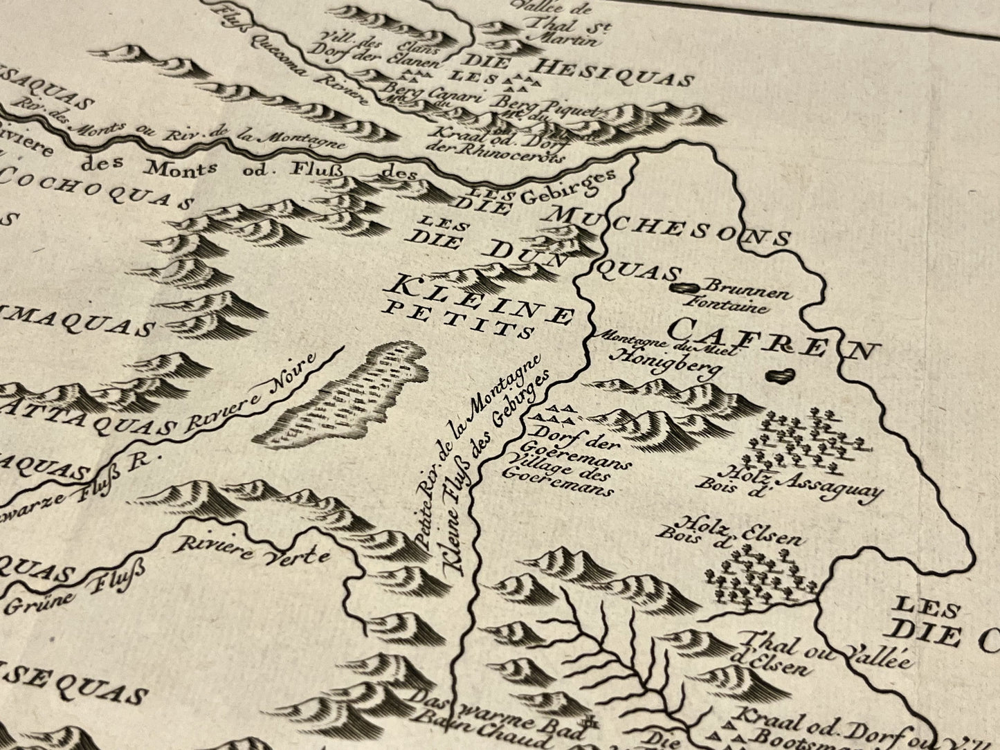Antique map of South Africa Cape