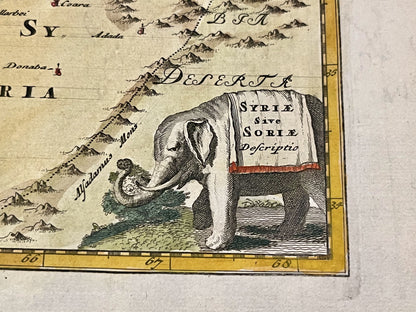 Antique map of Syria by Cluwer