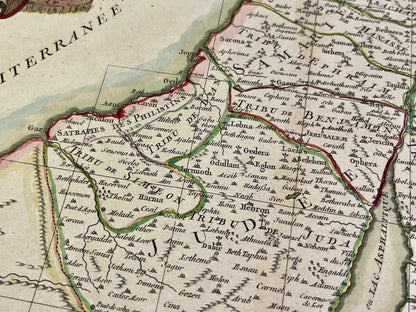 Antique map of israel