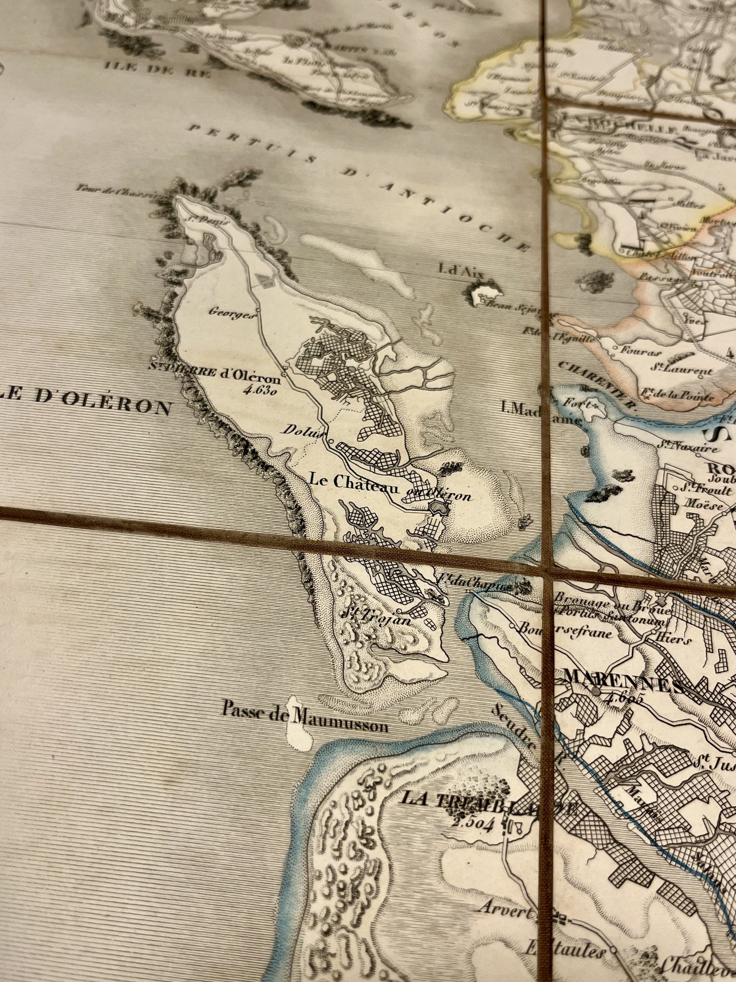 Belle carte ancienne Cote Charente maritime
