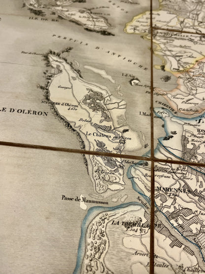 Belle carte ancienne Cote Charente maritime