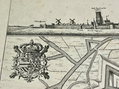 Blason et carte de Nieuport Belgique