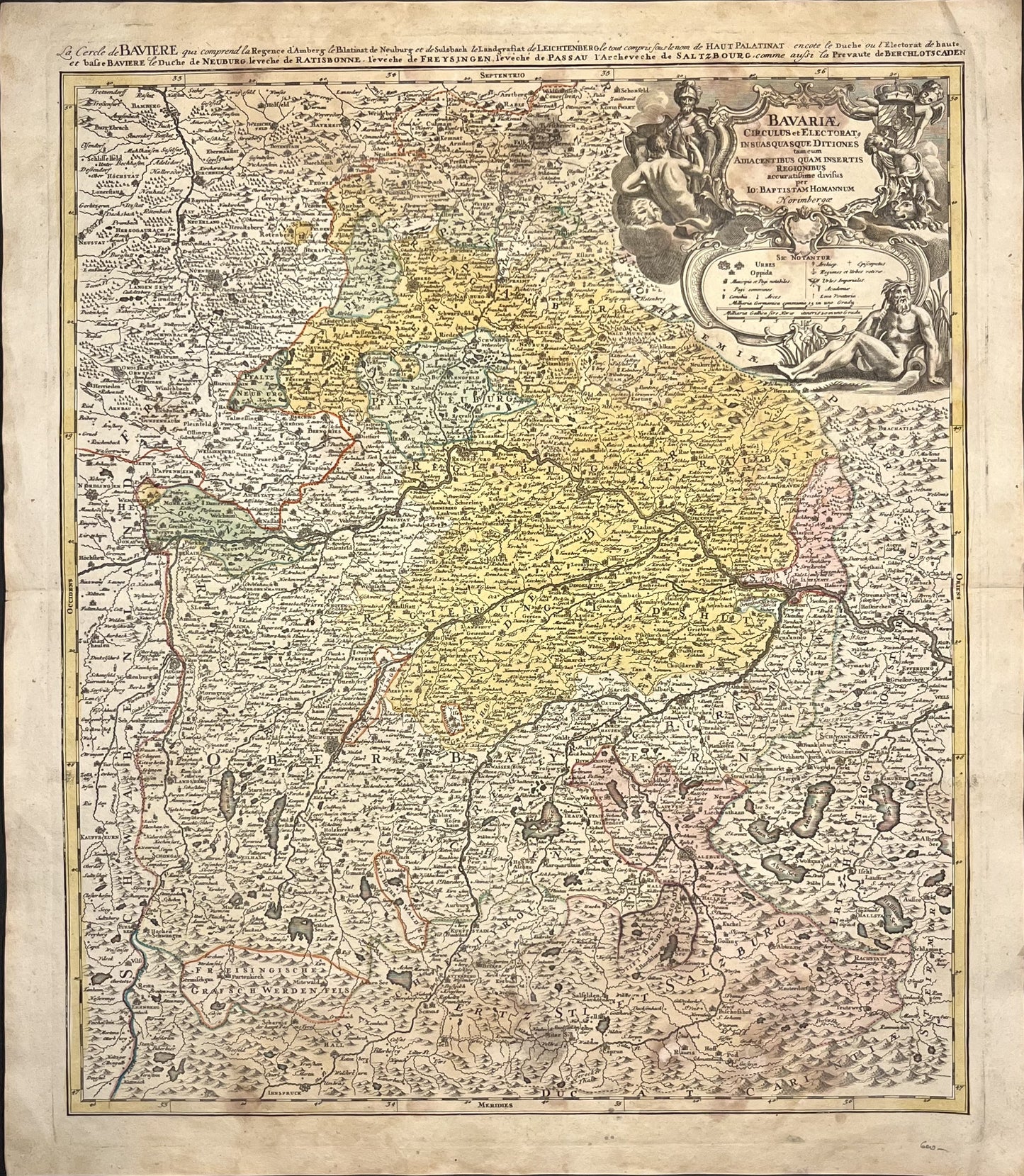 Buy antique map Bavaria