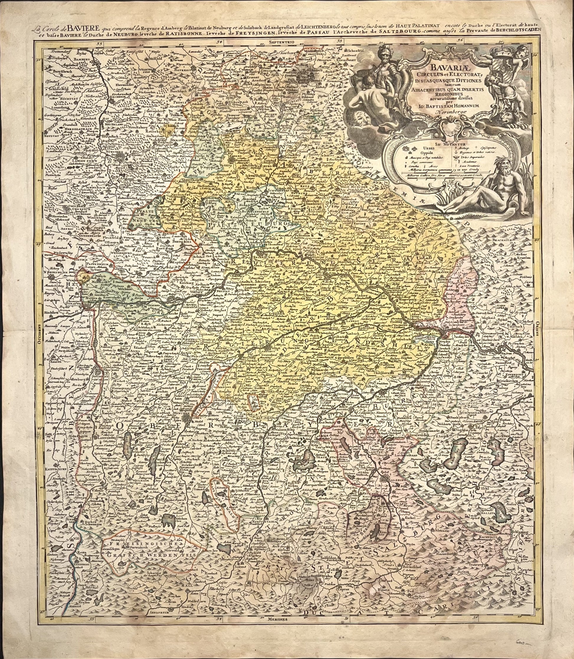 Buy antique map Bavaria