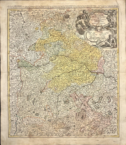 Buy antique map Bavaria