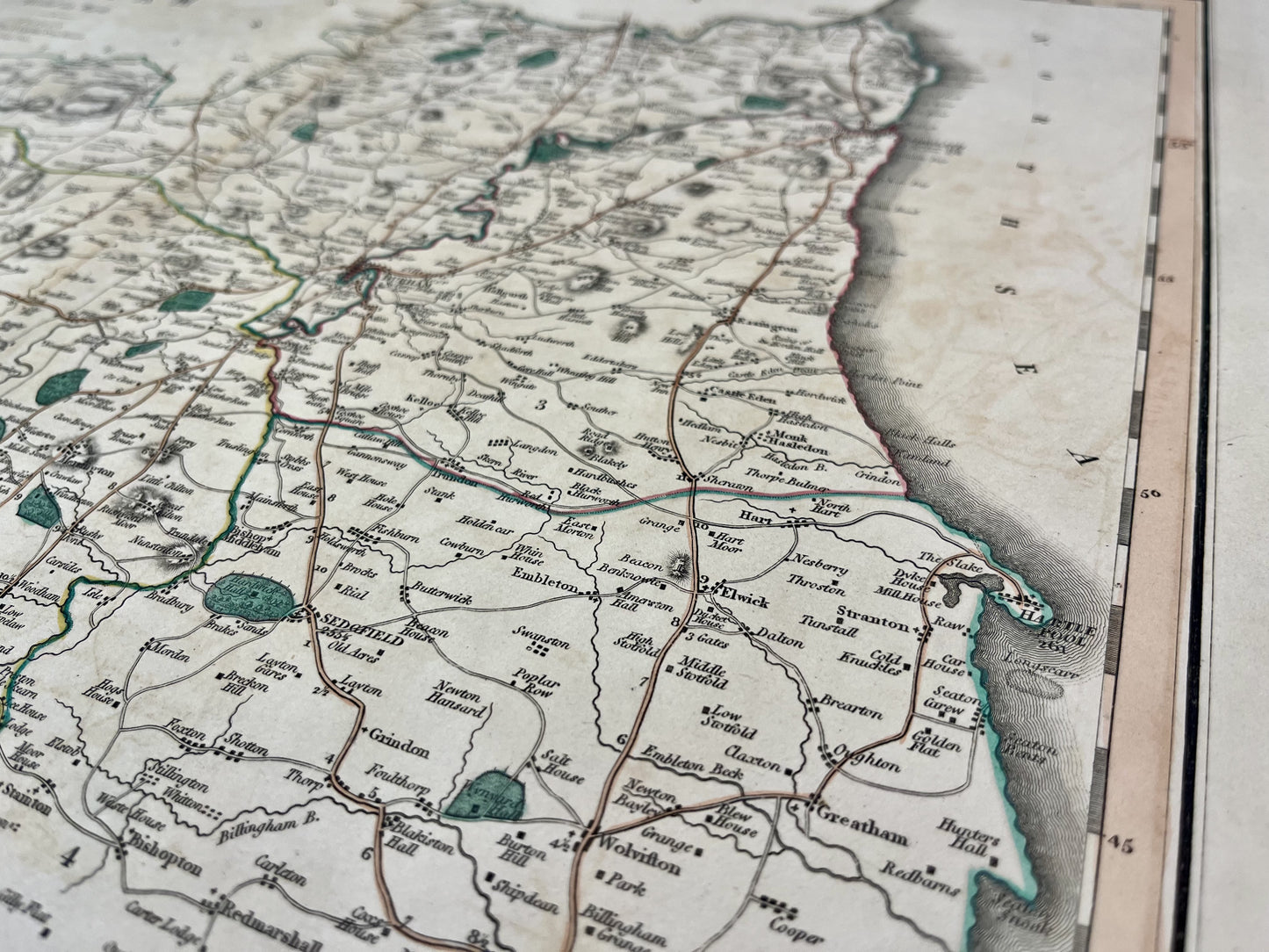 Buy antique map Durham county