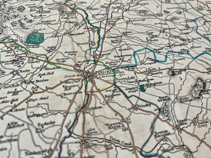 Buy antique map Leicester County