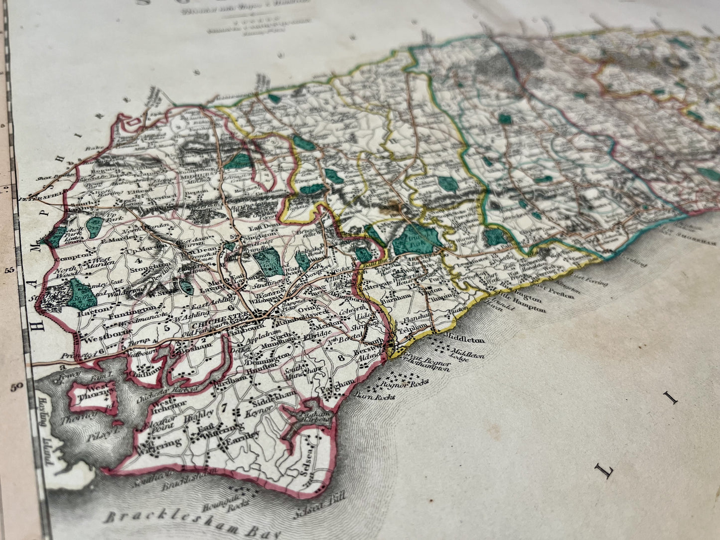 Buy antique map Sussex County