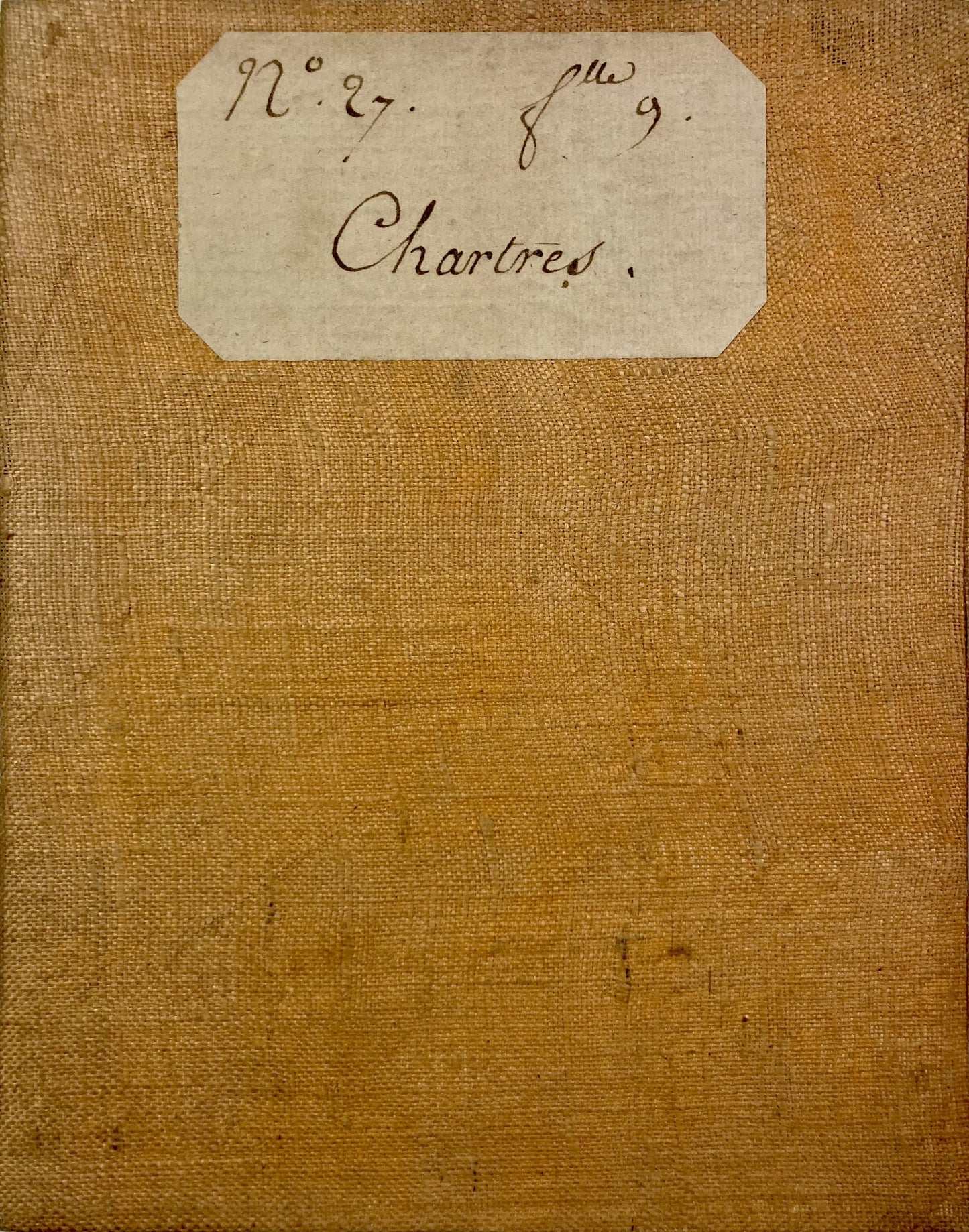 Carte de Cassini de Chartres pliée