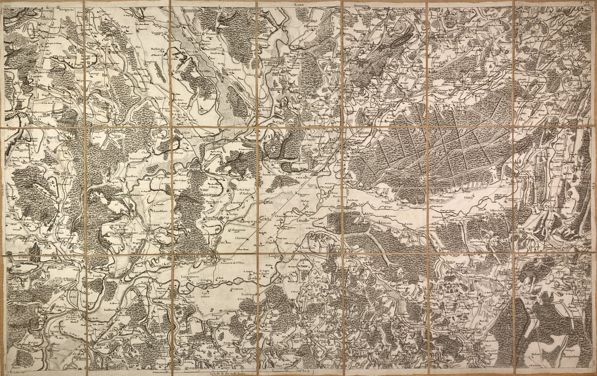 Carte de Cassini de Dole