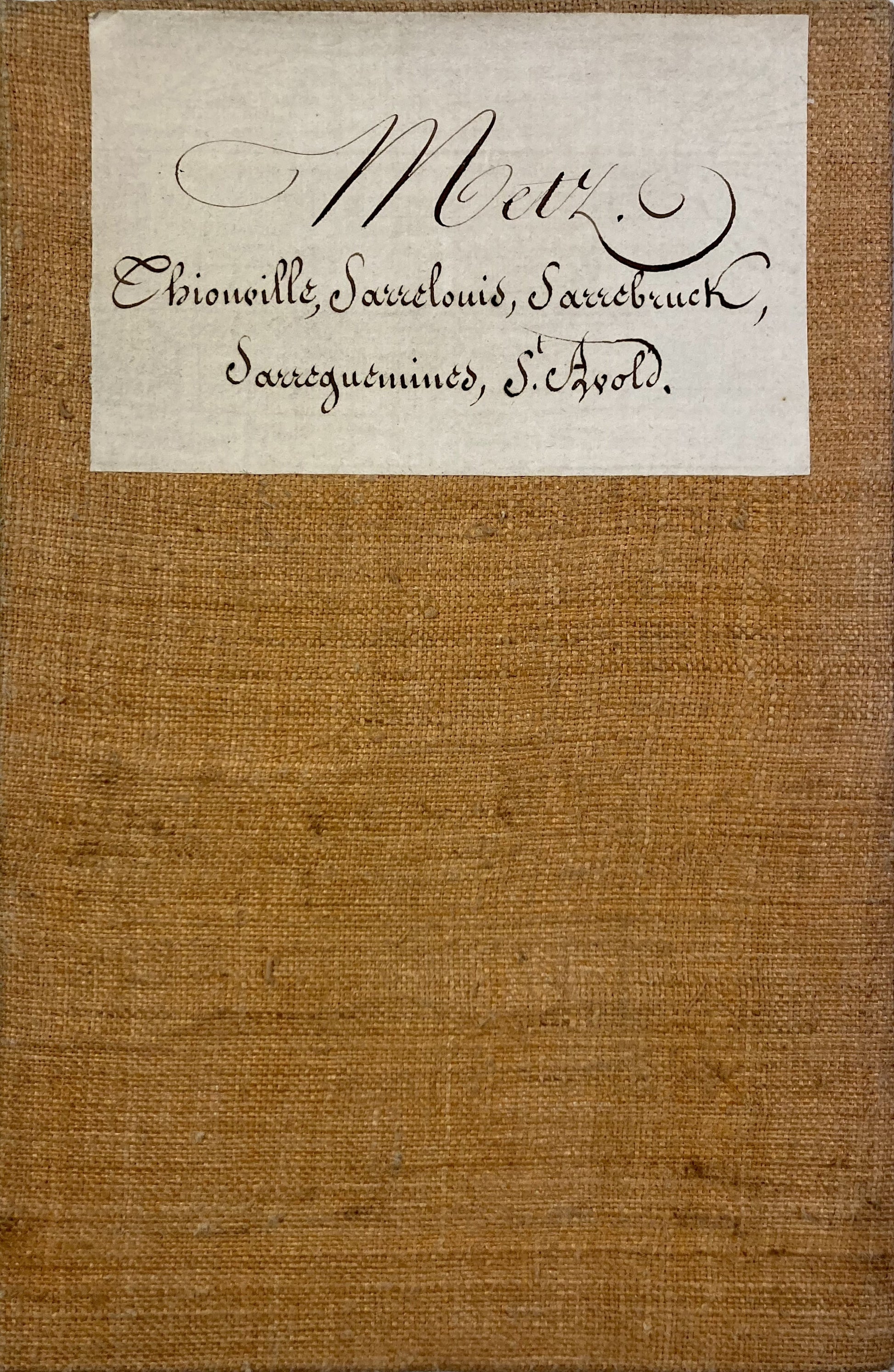 Carte de Cassini de Metz pliée