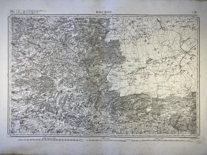 Carte d'Etat-Major ancienne de Rocroi