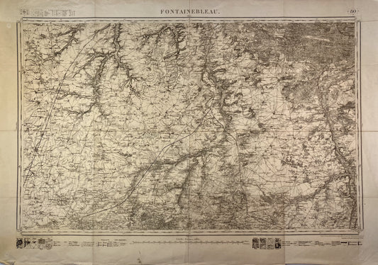 Carte d'Etat-Major de Fontainebleau