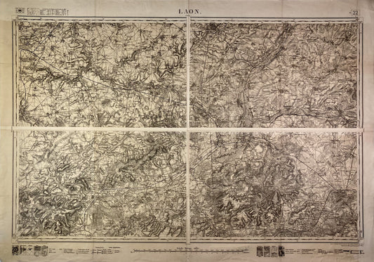 Carte d'Etat-Major de Laon