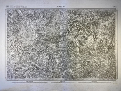 Carte d'Etat-Major ancienne d'Epinal