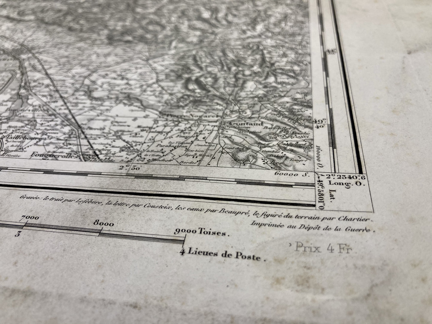 Autre détail de la carte d'Etat-Major ancienne de La Réole