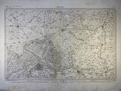 Carte d'Etat-Major ancienne de Lille