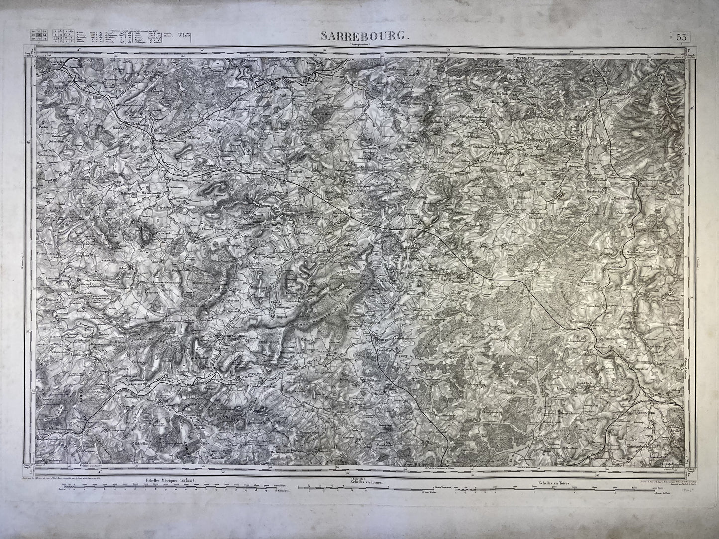 Carte d'Etat-Major ancienne de Sarrebourg