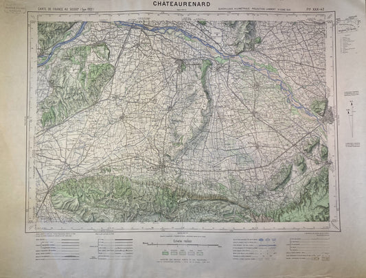 Carte IGN ancienne de Châteaurenard