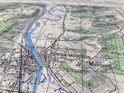 Détail de la carte IGN ancienne de Pont-à-Mousson