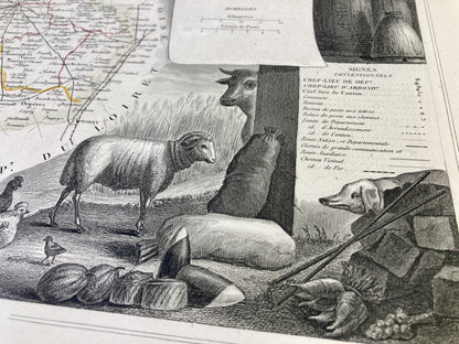 Carte ancienne illustrée de l'Eure-et-Loir 4