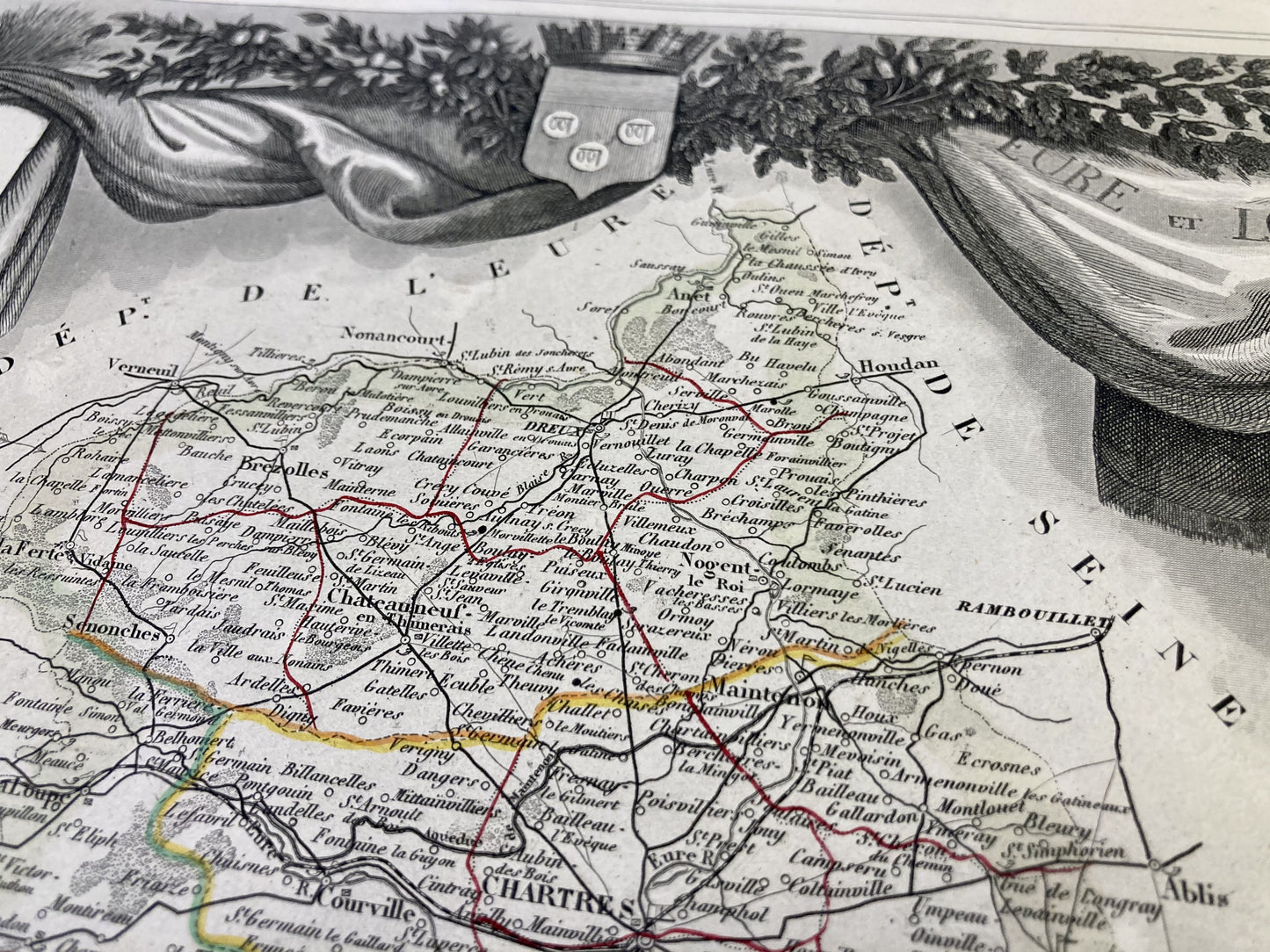 Carte ancienne illustrée de l'Eure-et-Loir 5