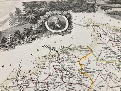 Carte ancienne illustrée des Hautes-Alpes 5
