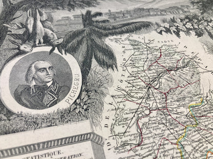 Carte ancienne illustrée du Jura 5