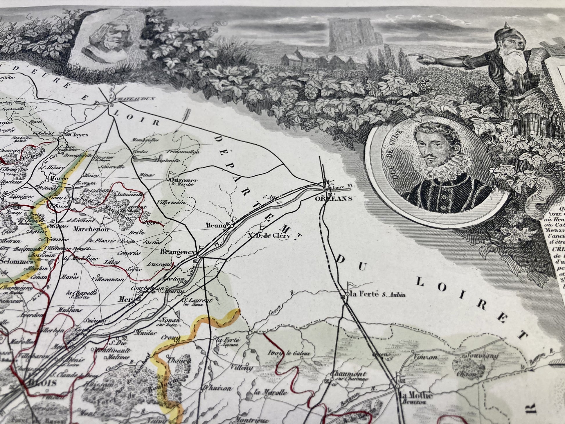Carte ancienne illustrée du Loir-et-Cher 5
