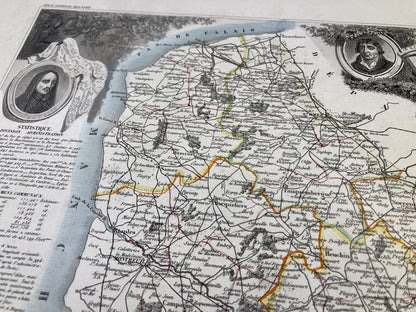 Carte ancienne illustrée du Pas-de-Calais 5