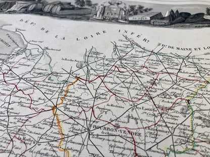 Carte ancienne illustrée de la Vendée 4