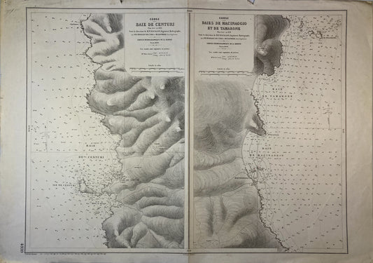 Carte Marine ancienne de Centuri, Macinaggio et Tamarone