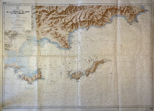 Carte Marine ancienne de Giens à Camarat