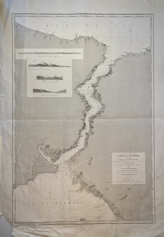 Carte Marine ancienne du Bosphore