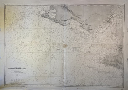 Carte Marine ancienne du Croisic à la Pointe de Saint-Gildas