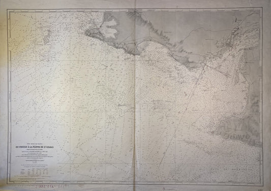 Carte Marine ancienne du Croisic à Saint-Gildas