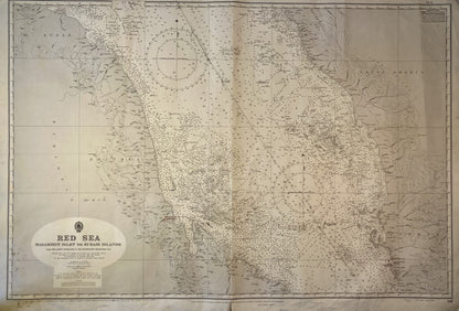Carte Marine ancienne du Sud de la Mer Rouge