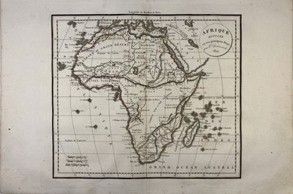 Carte ancienne de l'Afrique par Félix Delamarche