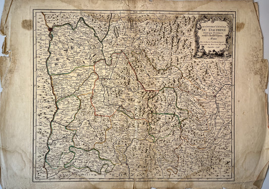 Carte ancienne du Dauphiné